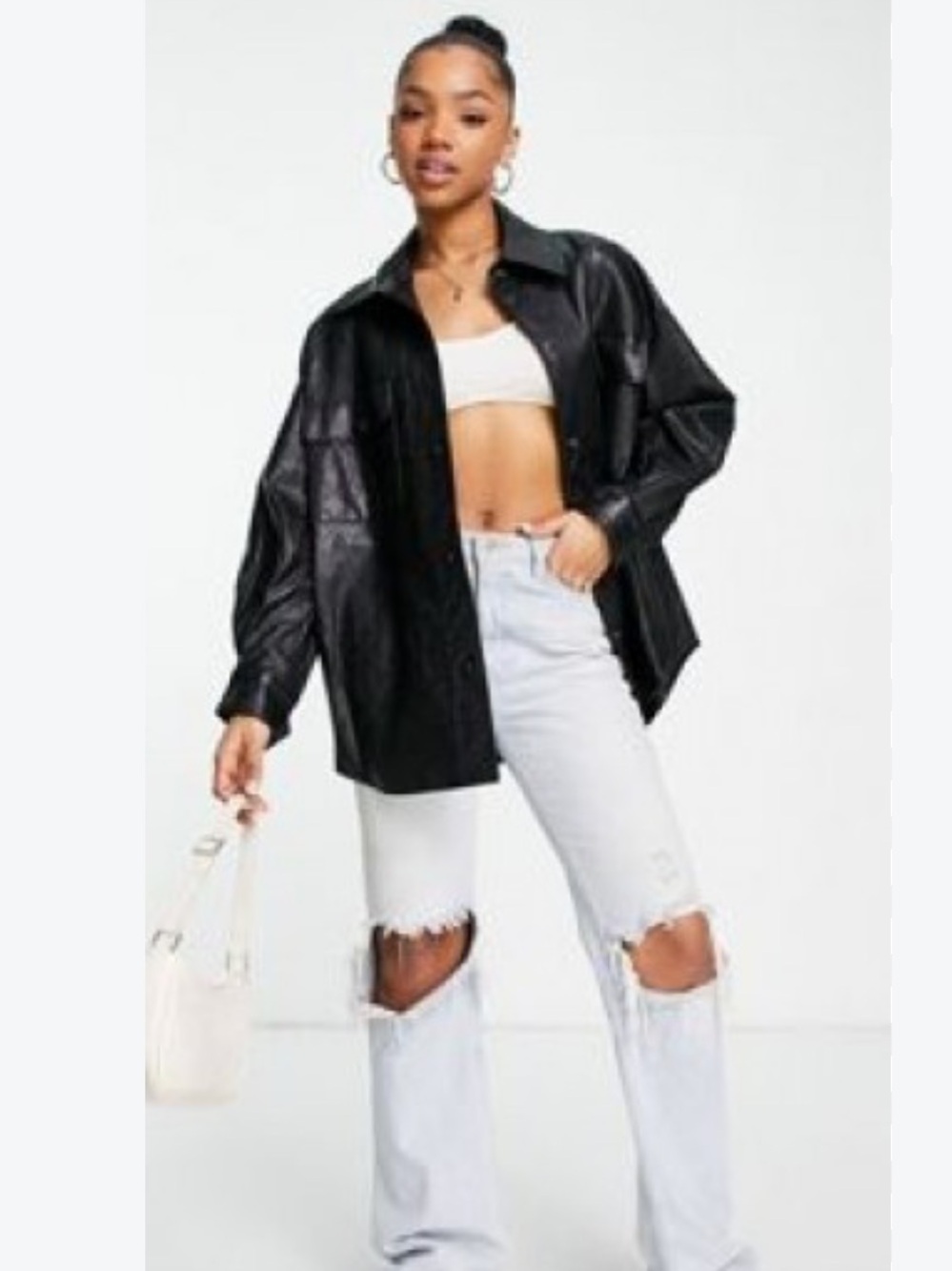 Urban Revivo - faux leather jacket in size 4